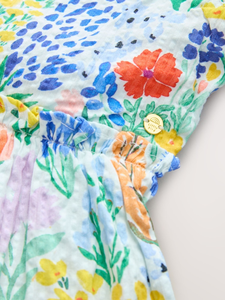 Little Bird by Jools Oliver Floral Print Tiered Bow Back Frill Sleeve Dress - Image 11 of 11 Little Bird by Jools Oliver Floral Print Tiered Bow Back Frill Sleeve Dress - Image 11 of 11