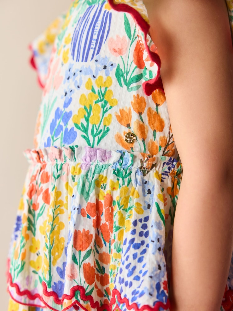 Little Bird by Jools Oliver Tiered Bow Back Dress - Imaginea 5 din 5