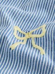 Little Bird by Jools Oliver Rainbow Embroidery Pinstripe Denim Top& Trouser Set - Image 3 of 8