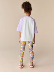 Little Bird by Jools Oliver Raglan T-Shirt and Leggings 2 Piece Set - Imaginea 4 din 10