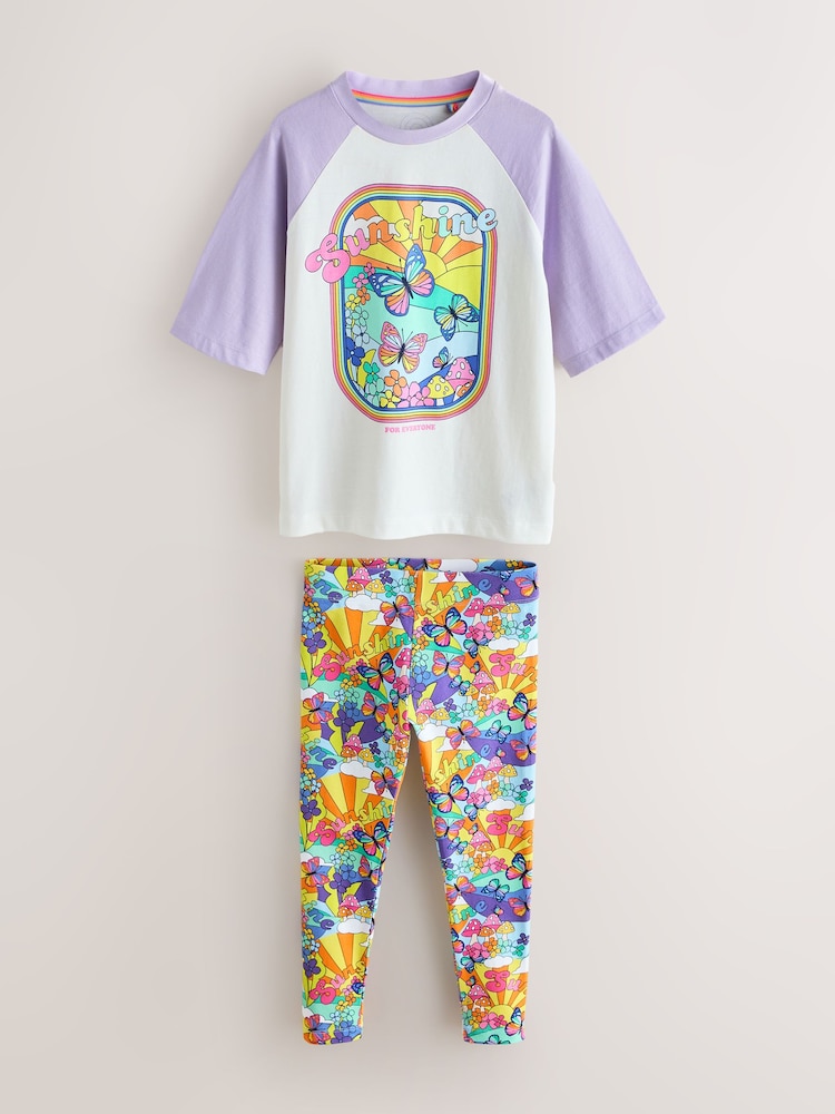 Little Bird by Jools Oliver Raglan T-Shirt and Leggings 2 Piece Set - Imaginea 7 din 7 Little Bird by Jools Oliver Raglan T-Shirt and Leggings 2 Piece Set - Imaginea 7 din 7