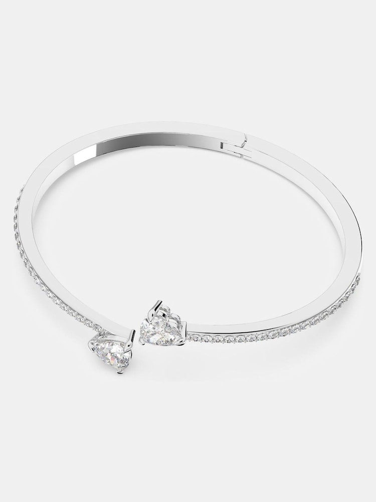 Swarovski Mesmera Attract Bangle with Heart Rhodium Plated - Imagen 1 de 6