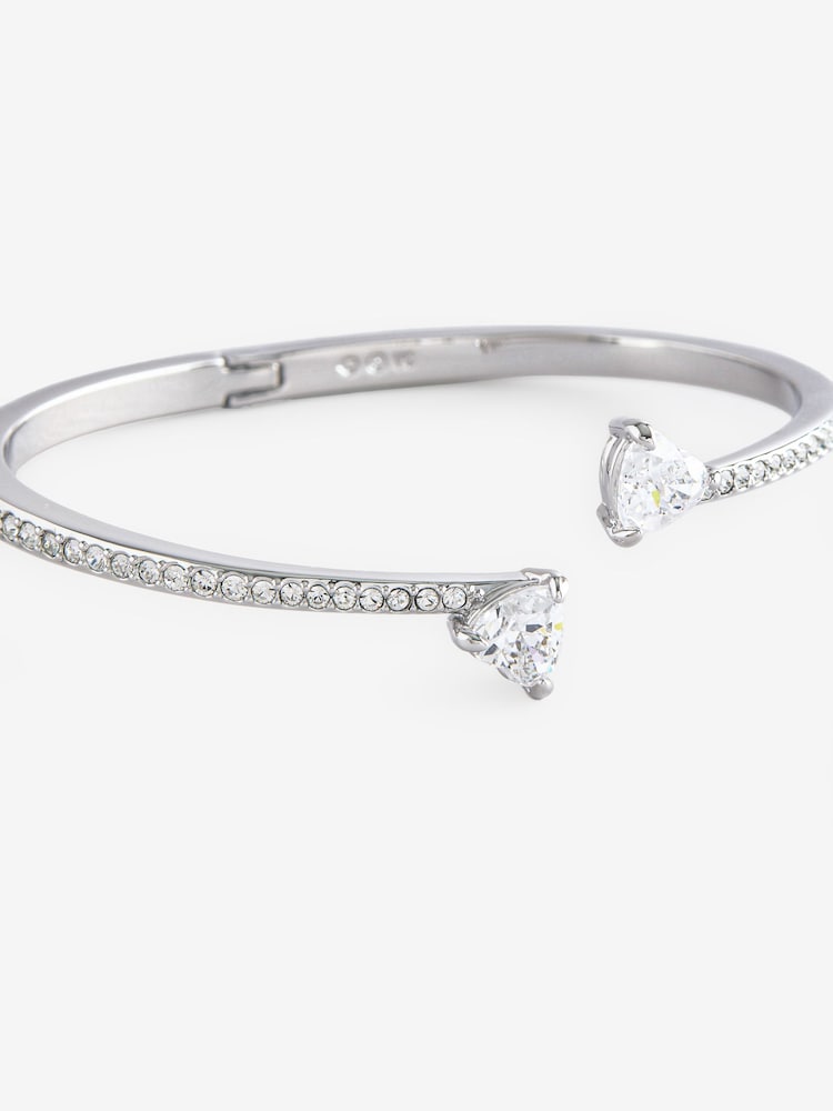 Swarovski Mesmera Attract Bangle with Heart Rhodium Plated - Imagen 2 de 6