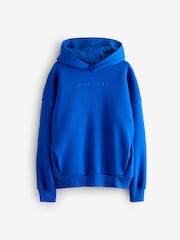 Castore Cobalt Blue Logo Long Sleeve Cotton Hoodie - Image 5 of 9