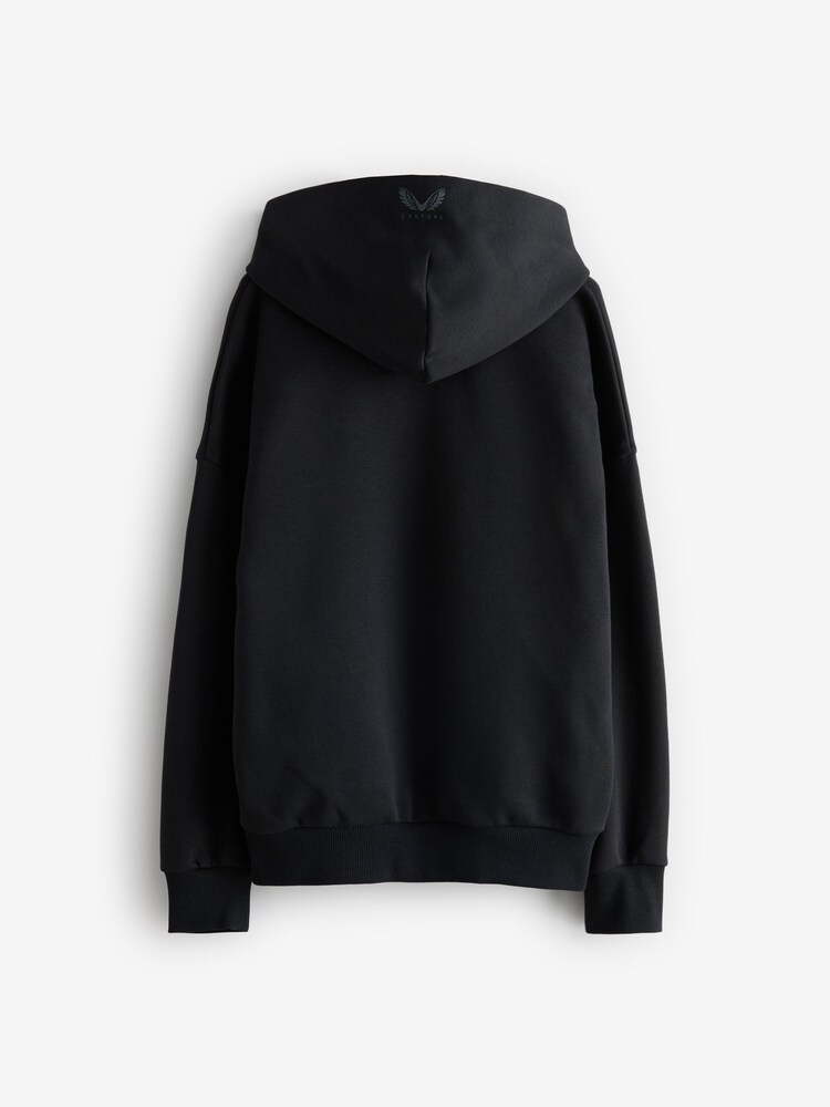 Castore Black Ground Logo Long Sleeve Cotton Hoodie - Image 7 of 7 Castore Black Ground Logo Long Sleeve Cotton Hoodie - Image 7 of 7
