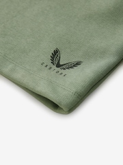 Castore Khaki Green Oversized Cotton Short Sleeve T-Shirt and Shorts Set - Image 10 of 11