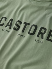 Castore Khaki Green Oversized Cotton Short Sleeve T-Shirt and Shorts Set - Image 9 of 11