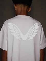 Castore Light Grey Oversized Cotton Short Sleeve T-Shirt and Shorts Set - Image 3 of 10