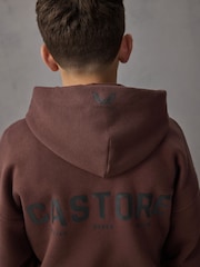Castore Brown Oversized Hoodie and Shorts Set - Image 3 of 12