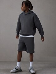 Castore Charcoal Grey Oversized Hoodie and Shorts Set - Image 1 of 12