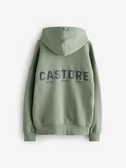 Castore Khaki Green Oversized Hoodie and Joggers Set - Image 7 of 9