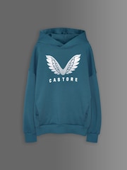 Castore Mid Blue Oversized Hoodie and Joggers Set - Image 5 of 8