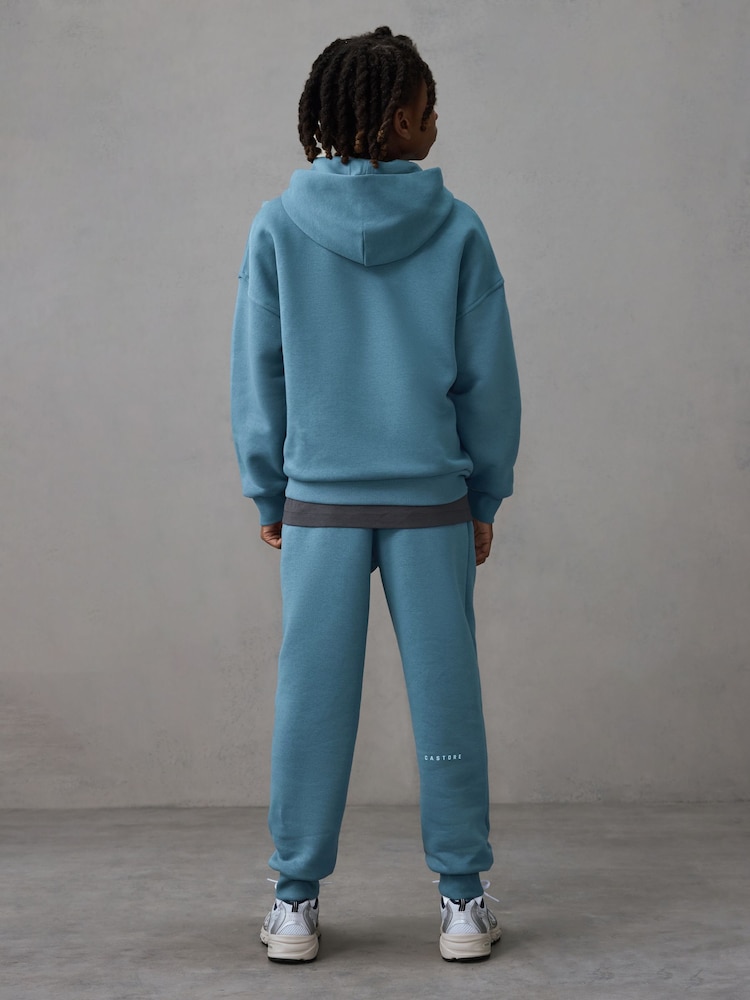 Castore Mid Blue Oversized Hoodie and Joggers Set - Image 8 of 8