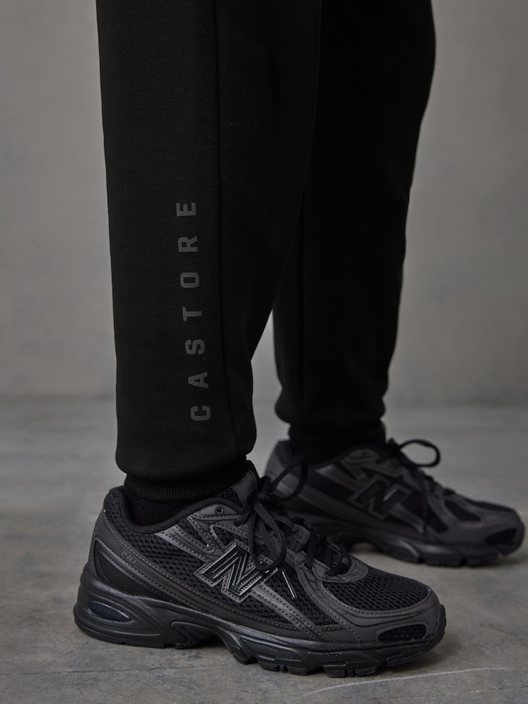 Castore Black Oversized Zip Through Hoodie and Joggers Set - Image 10 of 10