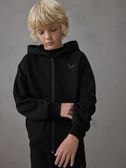 Castore Black Oversized Zip Through Hoodie and Joggers Set - Image 2 of 10