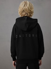 Castore Black Oversized Zip Through Hoodie and Joggers Set - Image 3 of 10