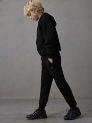 Castore Black Oversized Zip Through Hoodie and Joggers Set - Image 4 of 10