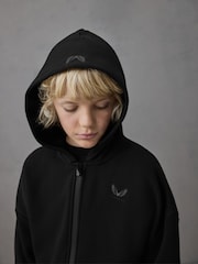 Castore Black Oversized Zip Through Hoodie and Joggers Set - Image 5 of 10