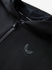 Castore Black Oversized Zip Through Hoodie and Joggers Set - Image 9 of 10