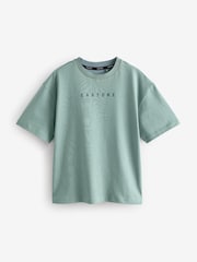 Castore Multi Neutral 3 Pack Oversized Short Sleeve Logo Cotton T-Shirt - Image 2 of 5
