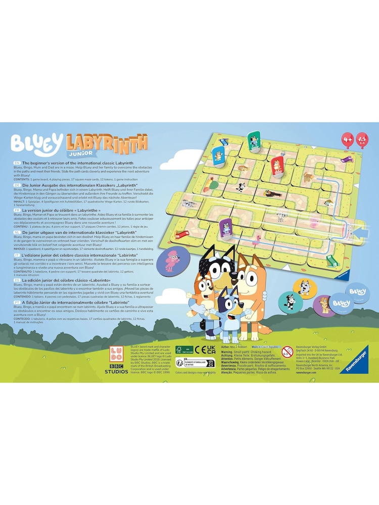 Ravensburger Junior Bluey Labyrinth Game Board - Image 4 of 4