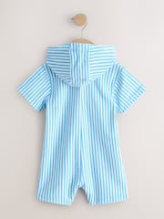 أزرق - Striped Towelling All-In-One (3mths-7yrs) - صورة 2 من 4