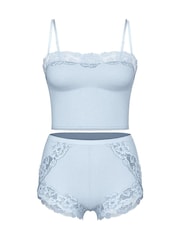 Victoria's Secret Palest Blue Straight Neck Modal Cami Set - Image 3 of 3