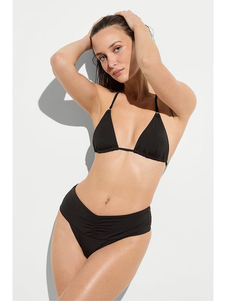 Victoria's Secret Black High Waist Bikini Bottoms - Image 1 of 3