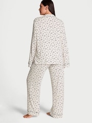 Victoria's Secret Coconut White Penguins Modal Long Pyjamas Set - Image 2 of 4