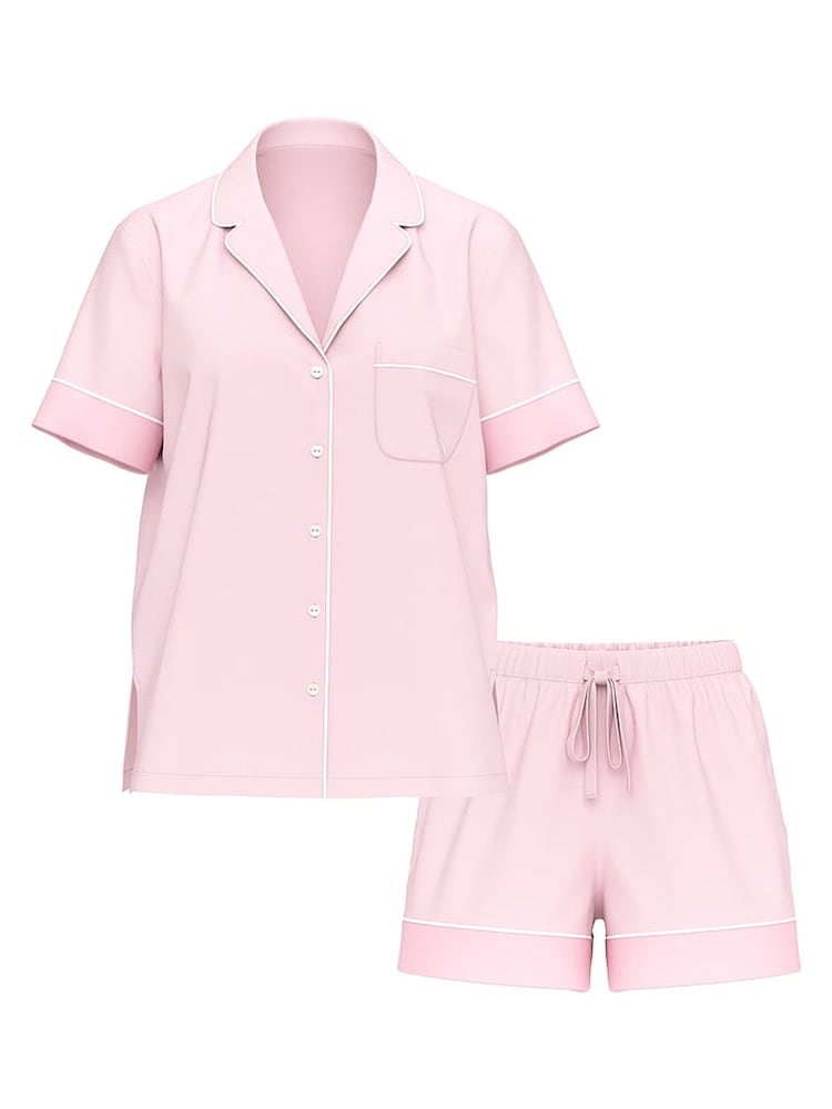 Victoria's Secret Pretty Blossom PInk Cotton Short Pyjamas Set - Image 1 of 2