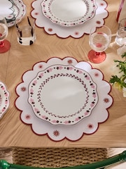 Nina Campbell Set of 4 Pink Primrose Dinner Plates - Image 1 of 3