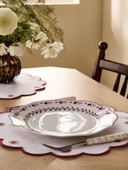 Nina Campbell Set of 4 Pink Primrose Dinner Plates - Image 2 of 3