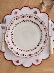Nina Campbell Set of 4 Pink Primrose Dinner Plates - Image 3 of 3