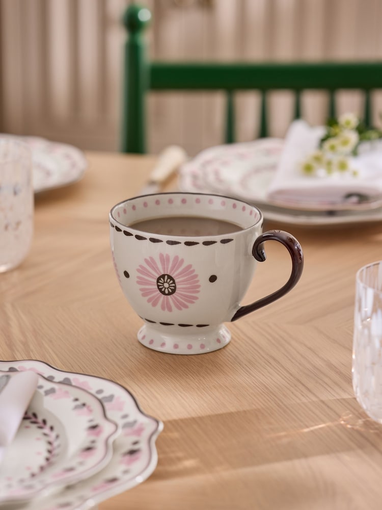 Nina Campbell Pink Primrose Footed Mug - Image 2 of 6
