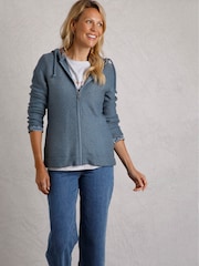 Weird Fish Blue Chicoa Full Zip Macaroni Hoodie - Image 1 of 6