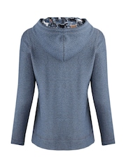 Weird Fish Blue Chicoa Full Zip Macaroni Hoodie - Image 6 of 6