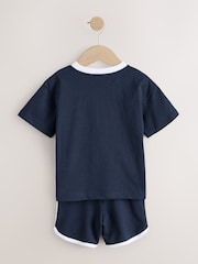 Bleu marine/blanc - Ensemble t-shirt et short Mickey Mouse (3mois-8ans) - Image 7 de 12