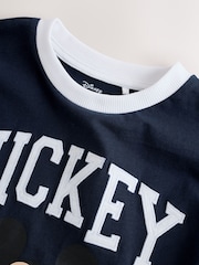 Bleu marine/blanc - Ensemble t-shirt et short Mickey Mouse (3mois-8ans) - Image 9 de 12
