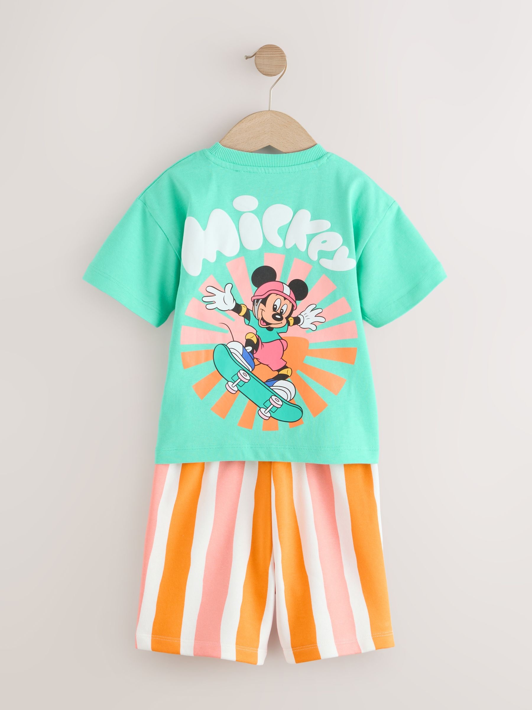 Comprar Verde/Laranja - Conjunto de camiseta e shorts do Mickey