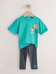 Teal Blue Paw Patrol T-Shirt and Leggings Set (3mths-8yrs) - Image 3 of 5
