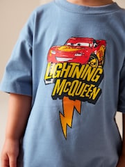 Blue Disney Cars Short Sleeve T-Shirt (9mths-8yrs) - Image 3 of 8