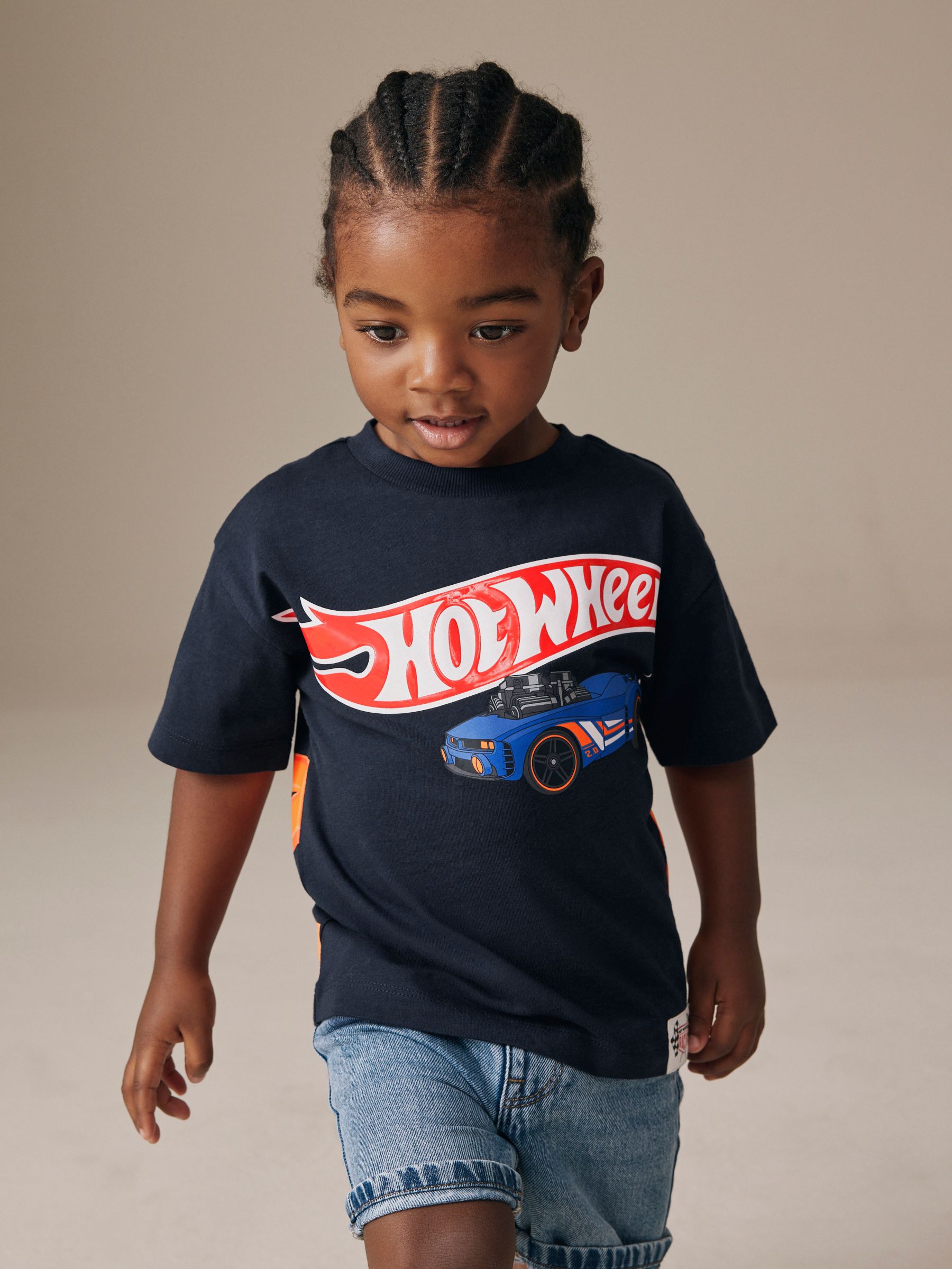 Buy Navy Hot Wheels Short Sleeve T-Shirt (9mths-8yrs) from Next USA