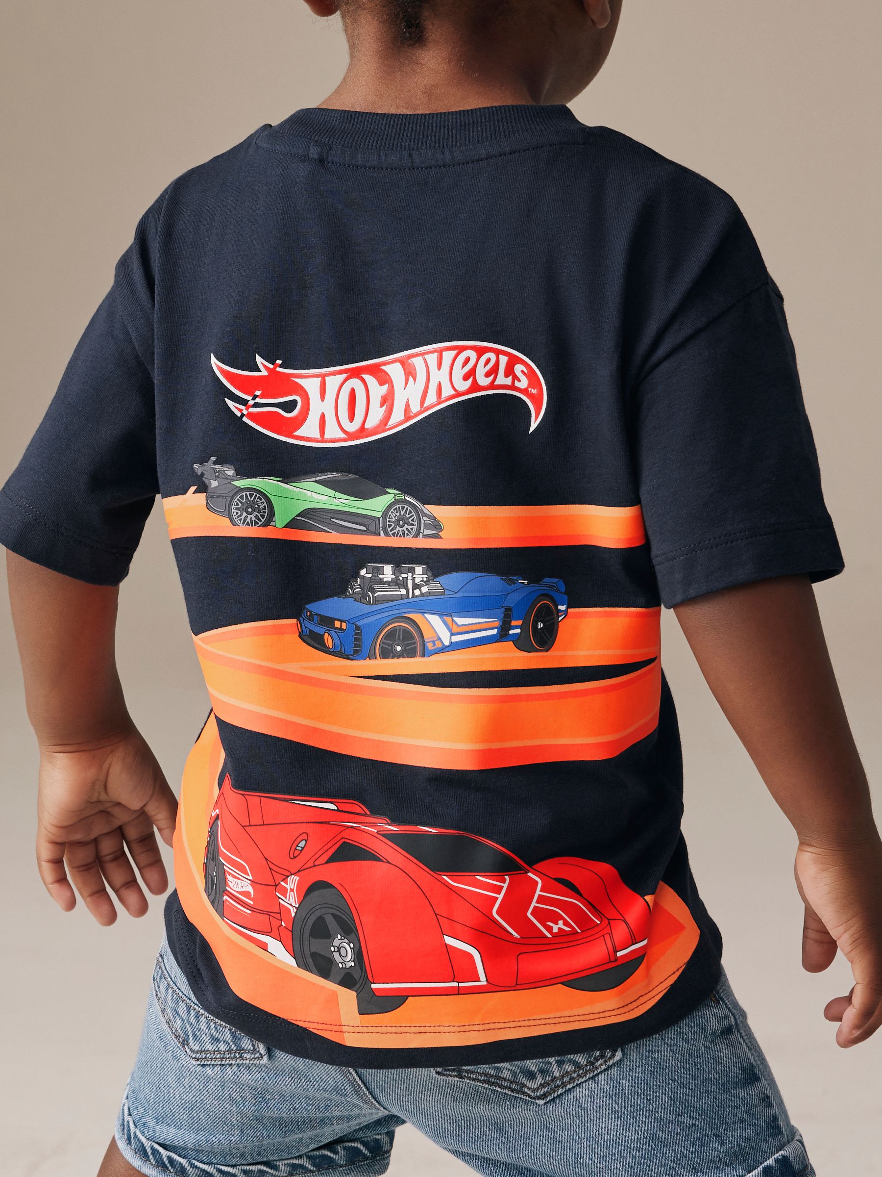 Buy Navy Hot Wheels Short Sleeve T-Shirt (9mths-8yrs) from Next USA