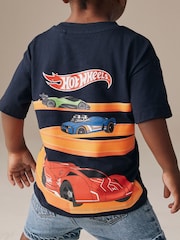 Navy Hot Wheels Short Sleeve T-Shirt (9mths-8yrs) - Image 3 of 3