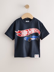 Navy Hot Wheels Short Sleeve T-Shirt (9mths-8yrs) - Image 4 of 7