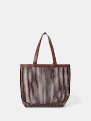 Accessorize Mesh Stripe Shopper Bag - Imagen 1 de 2