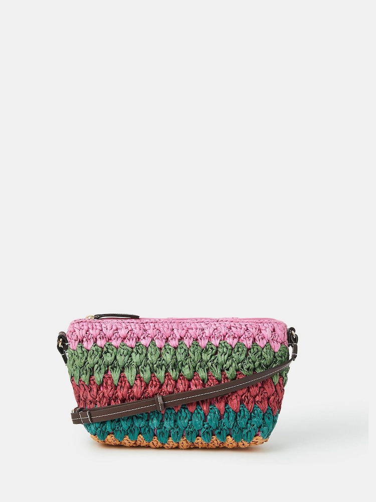 Accessorize Mix Woven Raffia Cross-Body Bag - Slika 1 iz 2