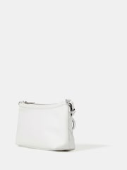 Accessorize White Woven Faux Leather Shoulder Bag - Image 2 of 3