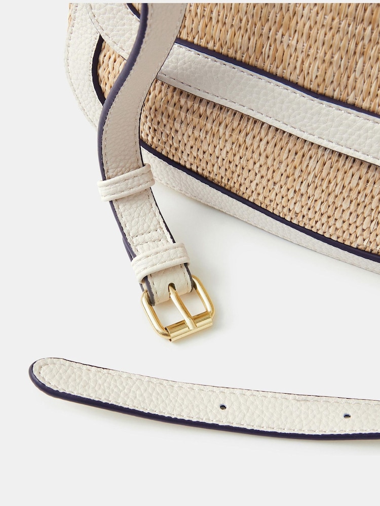 Accessorize Woven Satchel Cross-Body Bag - Imagen 2 de 2