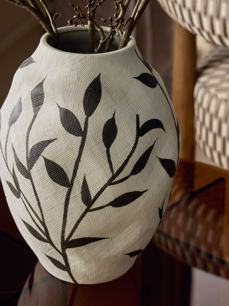 Ceramic Textured Botanical Vase - Bild 2 von 3